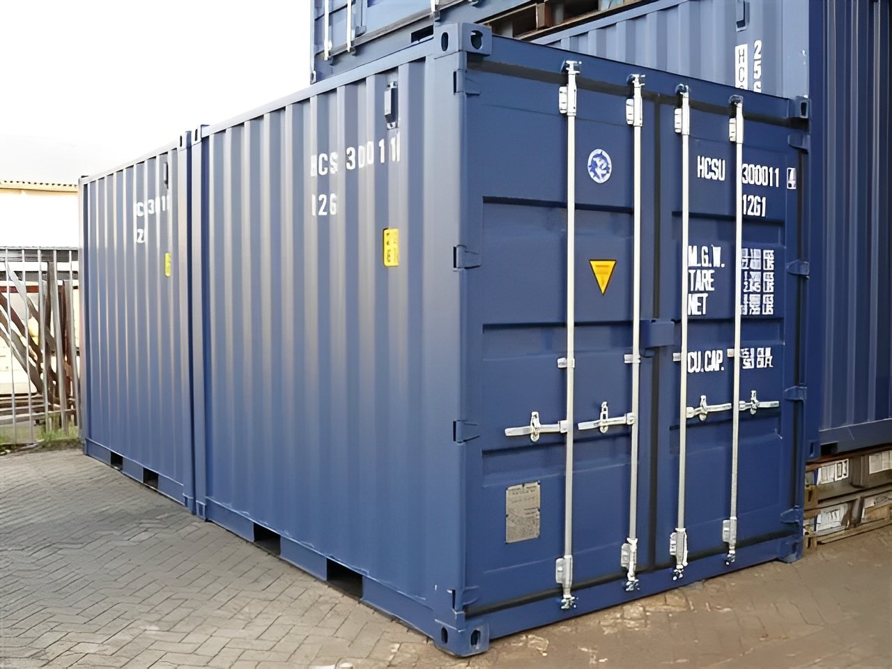 10ft x 8ft shipping container (one trip) – blue 10ft x 8ft shipping container (one trip) – blue