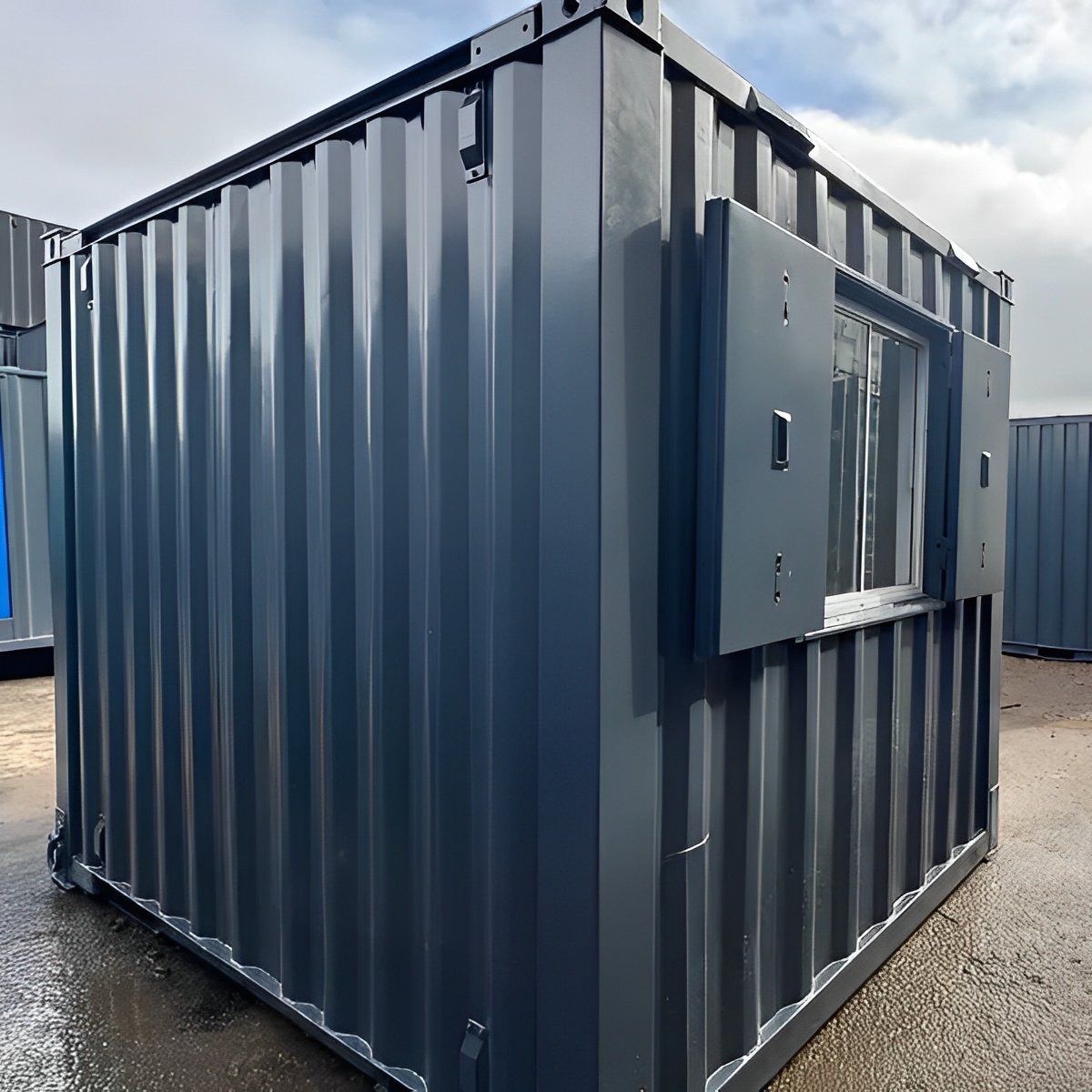 10ft × 8ft shipping container office | portable anti vandal building 10ft × 8ft shipping container office | portable anti vandal building