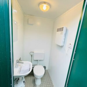 Home 8ft x 5ft double mains toilet 1+1 (green)