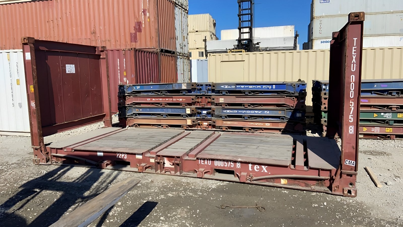 20ft x 8ft used flat rack shipping containers 20ft x 8ft used flat rack shipping containers
