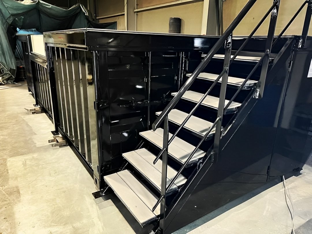 20ft shipping container swimming pool with convenient side staircase 20ft shipping container swimming pool with convenient side staircase