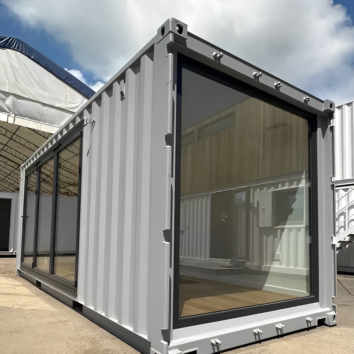 20ft x 8ft custom shipping container converted office | portable building | garden office 20ft x 8ft custom shipping container converted office | portable building | garden office