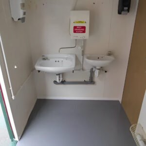 Home 2+1 steel toilet cabin 12ft x 9ft