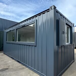 21ft x 8ft custom cabin office / canteen | picture windows | portable building