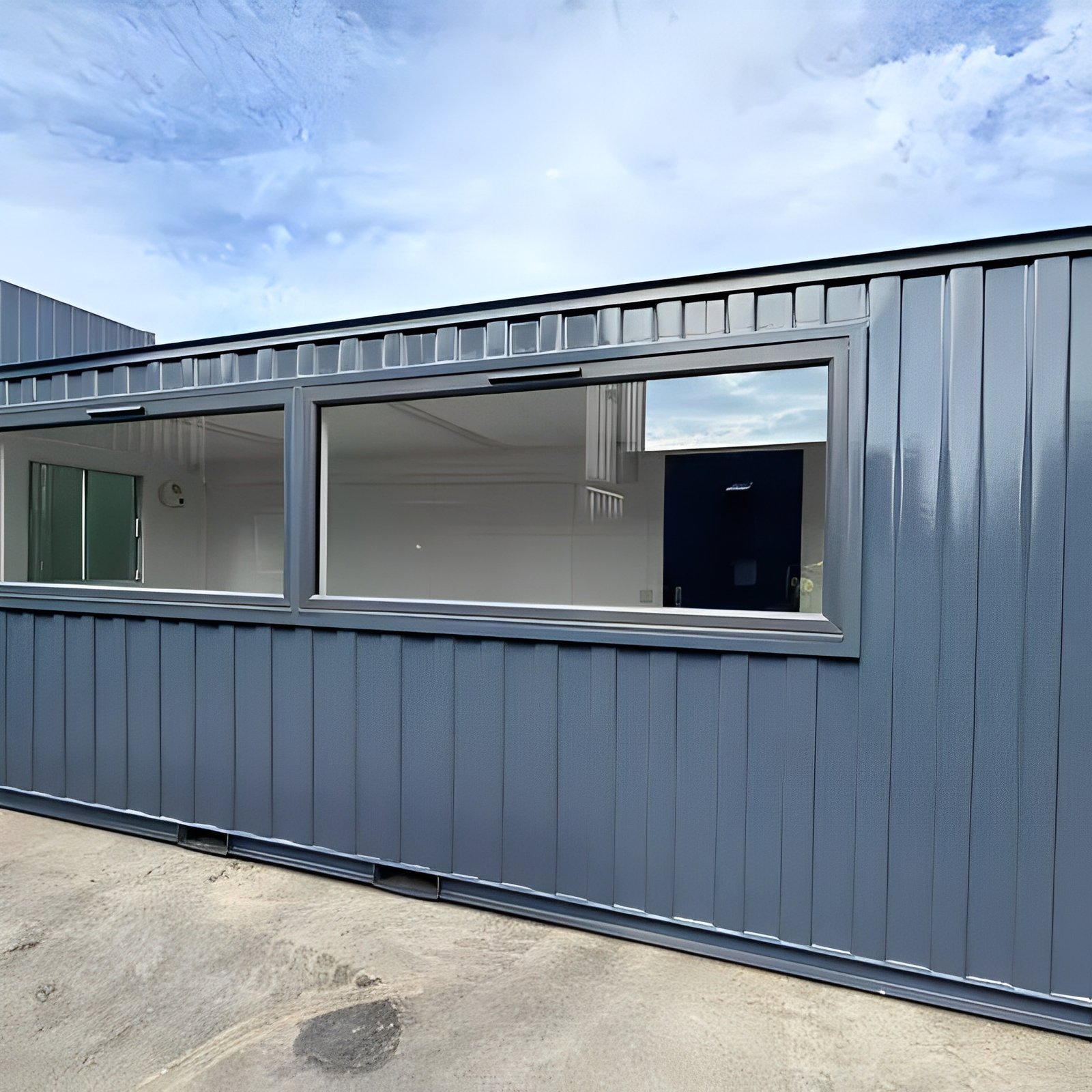 21ft x 8ft custom cabin office / canteen | picture windows | portable building 21ft x 8ft custom cabin office / canteen | picture windows | portable building
