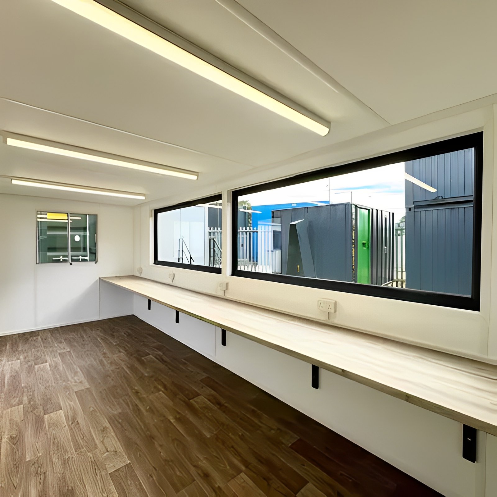 21ft x 8ft custom cabin office / canteen | picture windows | portable building 21ft x 8ft custom cabin office / canteen | picture windows | portable building