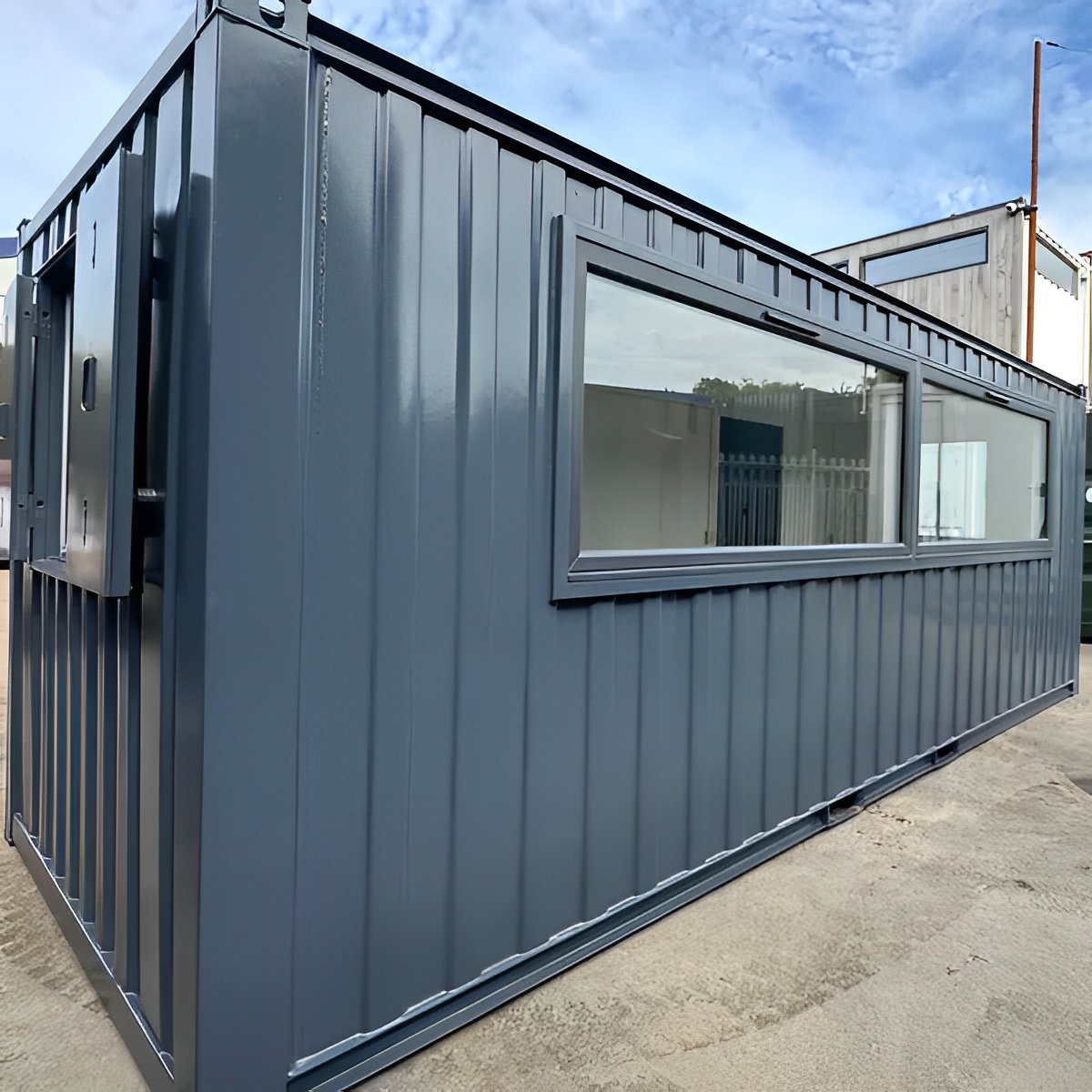 21ft x 8ft custom cabin office / canteen | picture windows | portable building 21ft x 8ft custom cabin office / canteen | picture windows | portable building