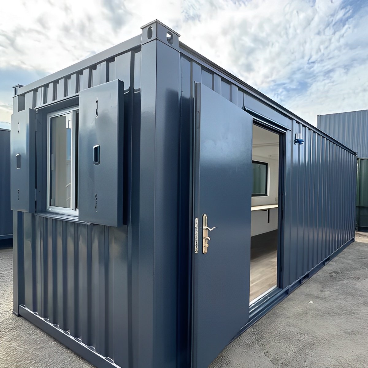 21ft x 8ft custom cabin office / canteen | picture windows | portable building 21ft x 8ft custom cabin office / canteen | picture windows | portable building