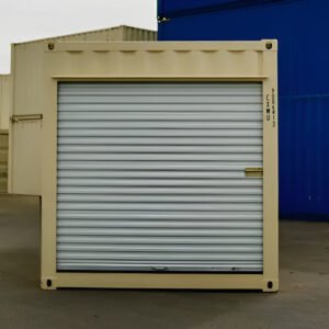 24ft storage container with roll up door
