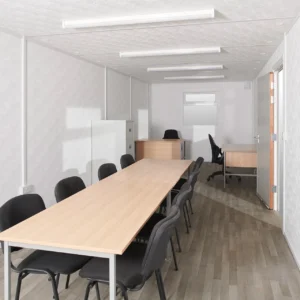 32ft x 10ft jackleg plastisol office cabin