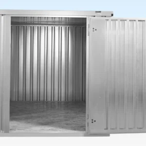 3m x 2.1m flat pack storage container – galvanised