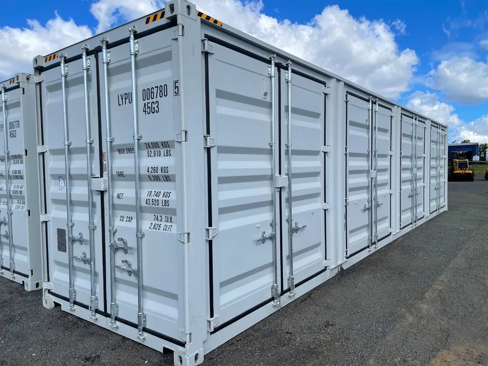 40ft high cube storage shipping container conex w/4 open side door 9.5′ tall 40ft high cube storage shipping container conex w/4 open side door 9.5′ tall