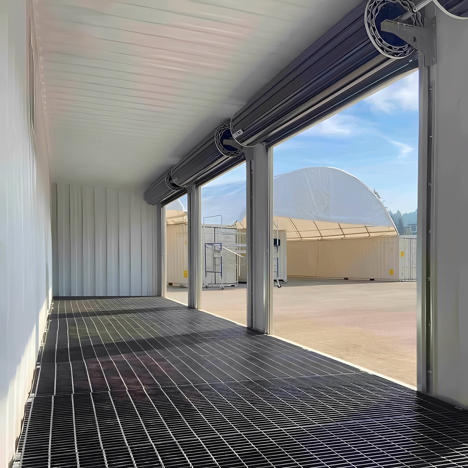 40ft high cube shipping container with 4 roll up doors 40ft high cube shipping container with 4 roll up doors