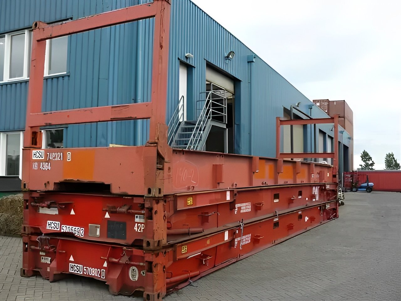 40ft x 8ft used flat rack shipping container 40ft x 8ft used flat rack shipping container