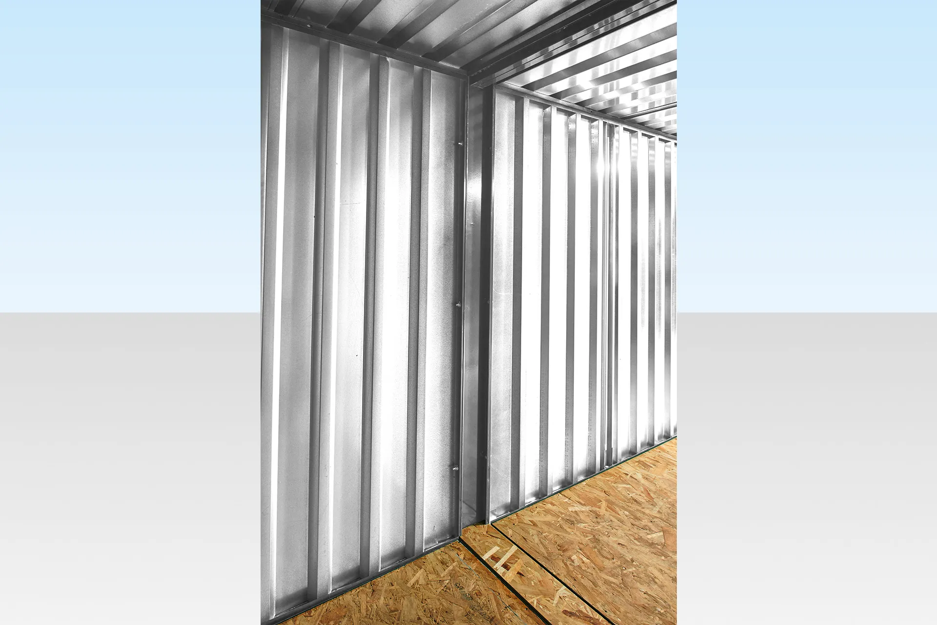 6m x 2.1m end linked flat packed container bundle (galvanised) 6m x 2.1m end linked flat packed container bundle (galvanised)