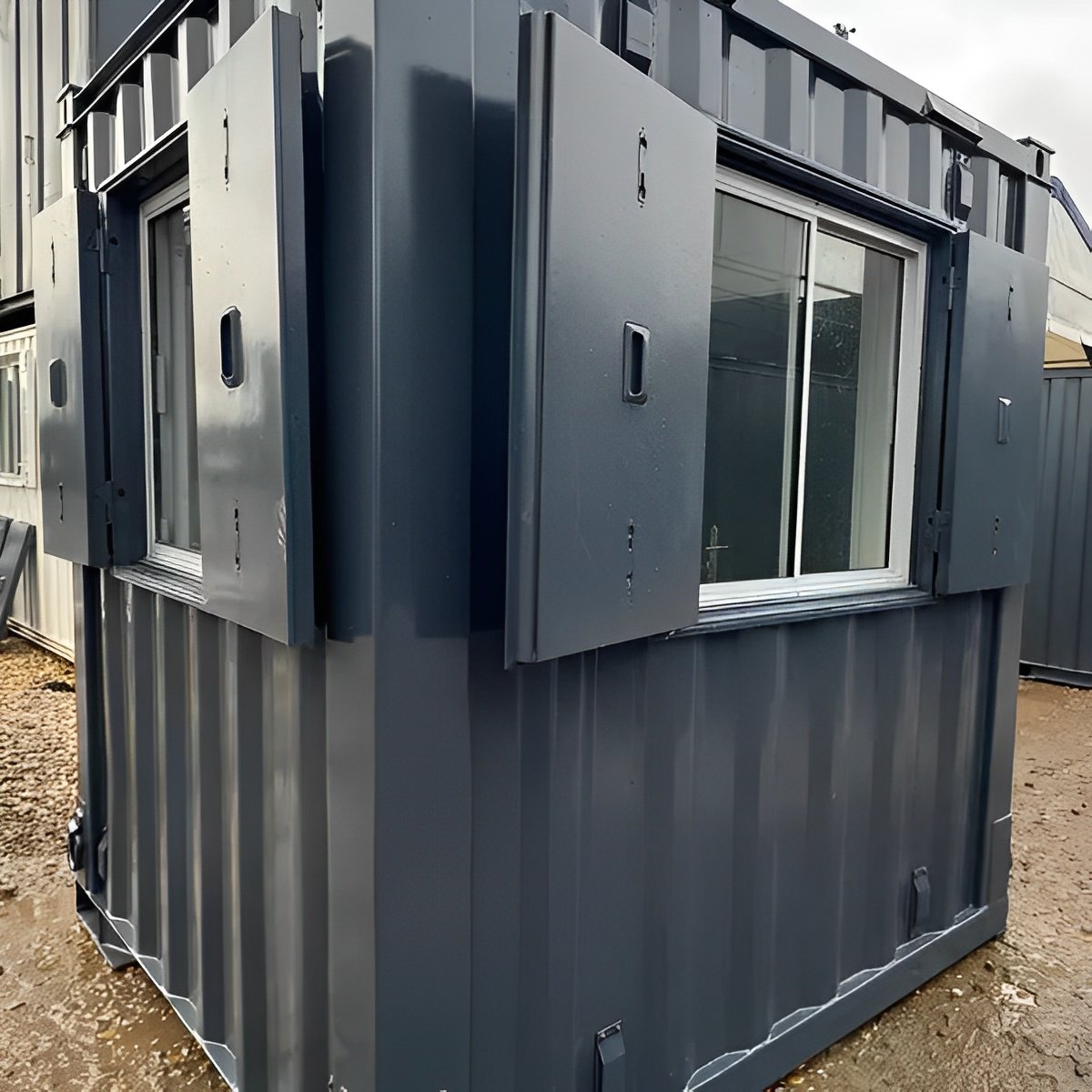7ft x 7ft shipping container office | portable building | anti vandal building 7ft x 7ft shipping container office | portable building | anti vandal building