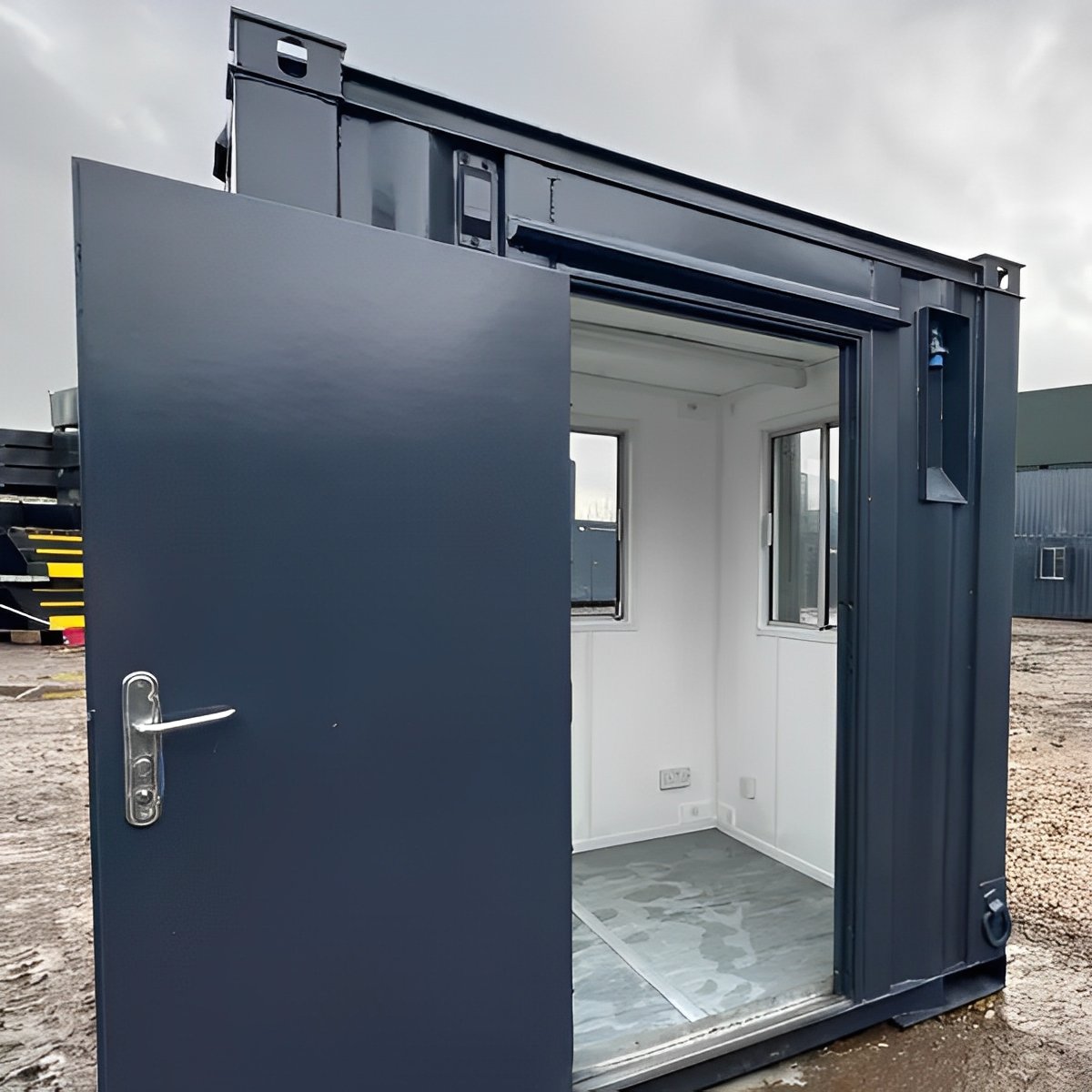 7ft x 7ft shipping container office | portable building | anti vandal building 7ft x 7ft shipping container office | portable building | anti vandal building