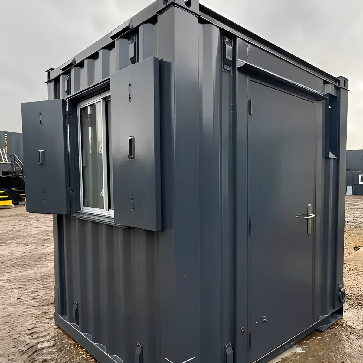 7ft x 7ft shipping container office | portable building | anti vandal building 7ft x 7ft shipping container office | portable building | anti vandal building