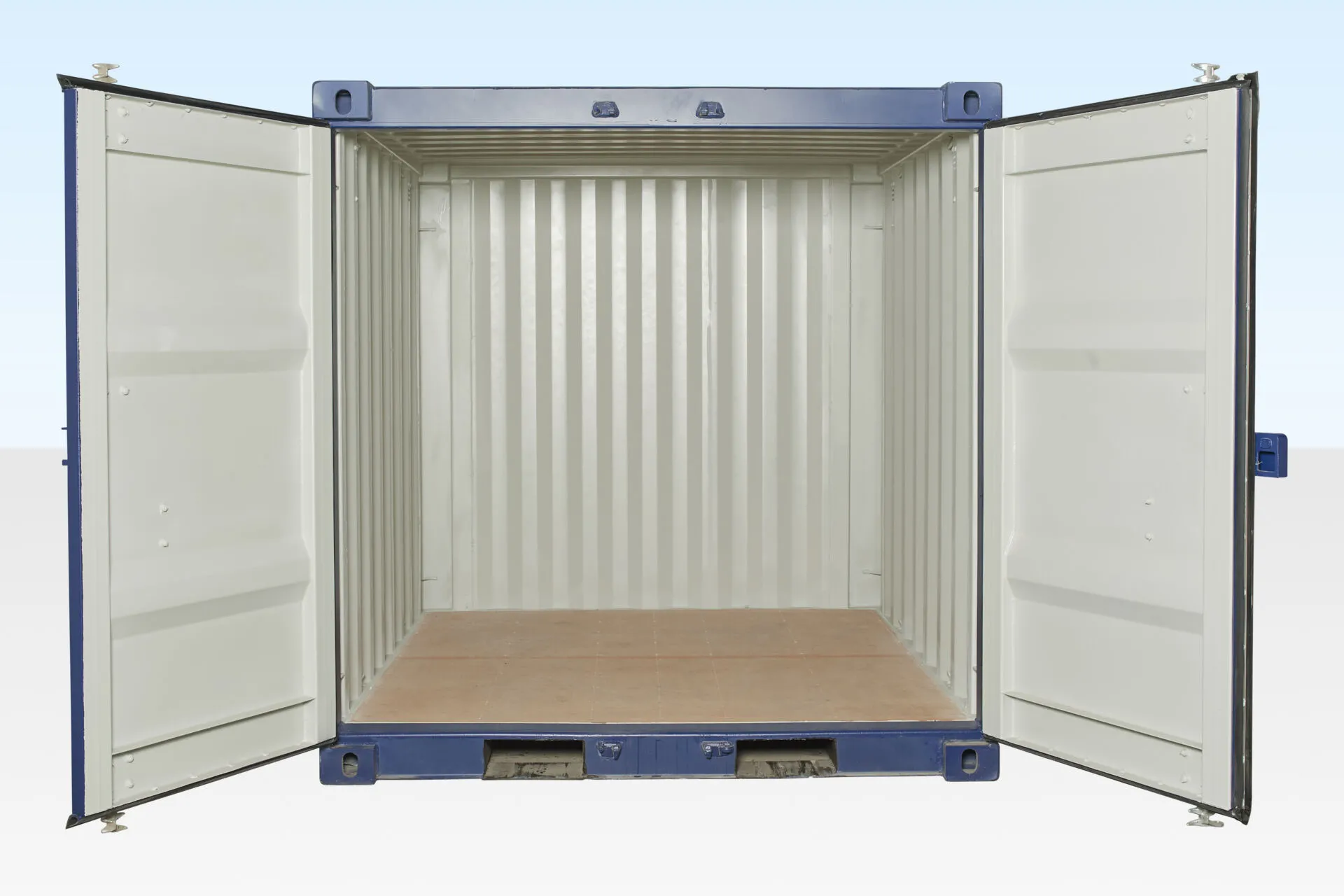 8ft shipping container one trip blue 8ft shipping container one trip blue