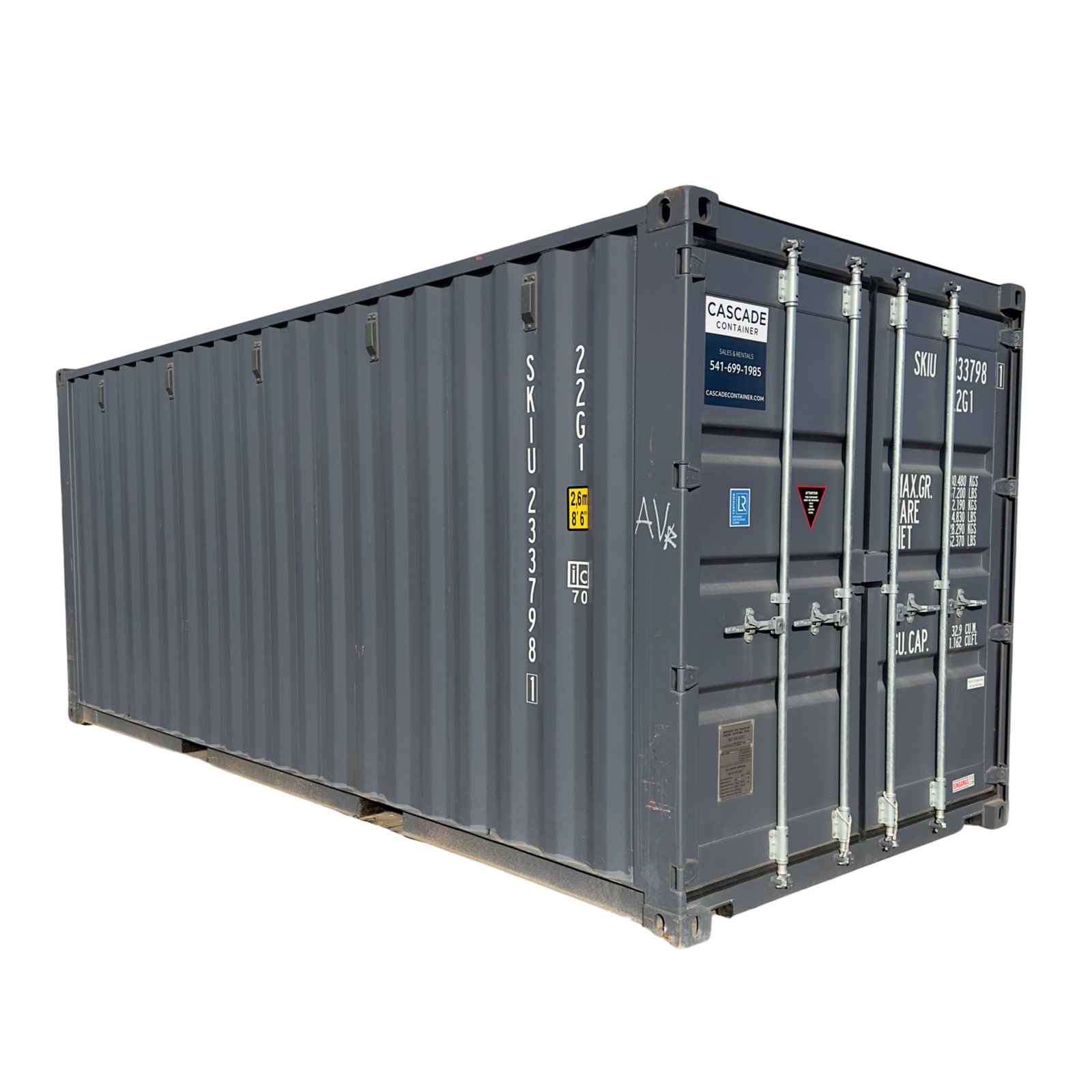 20' standard double door one trip shipping container 20' standard double door one trip shipping container