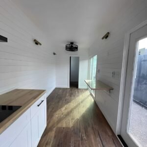 customized 40ft shipping container made into luxurious 1 bedroom.