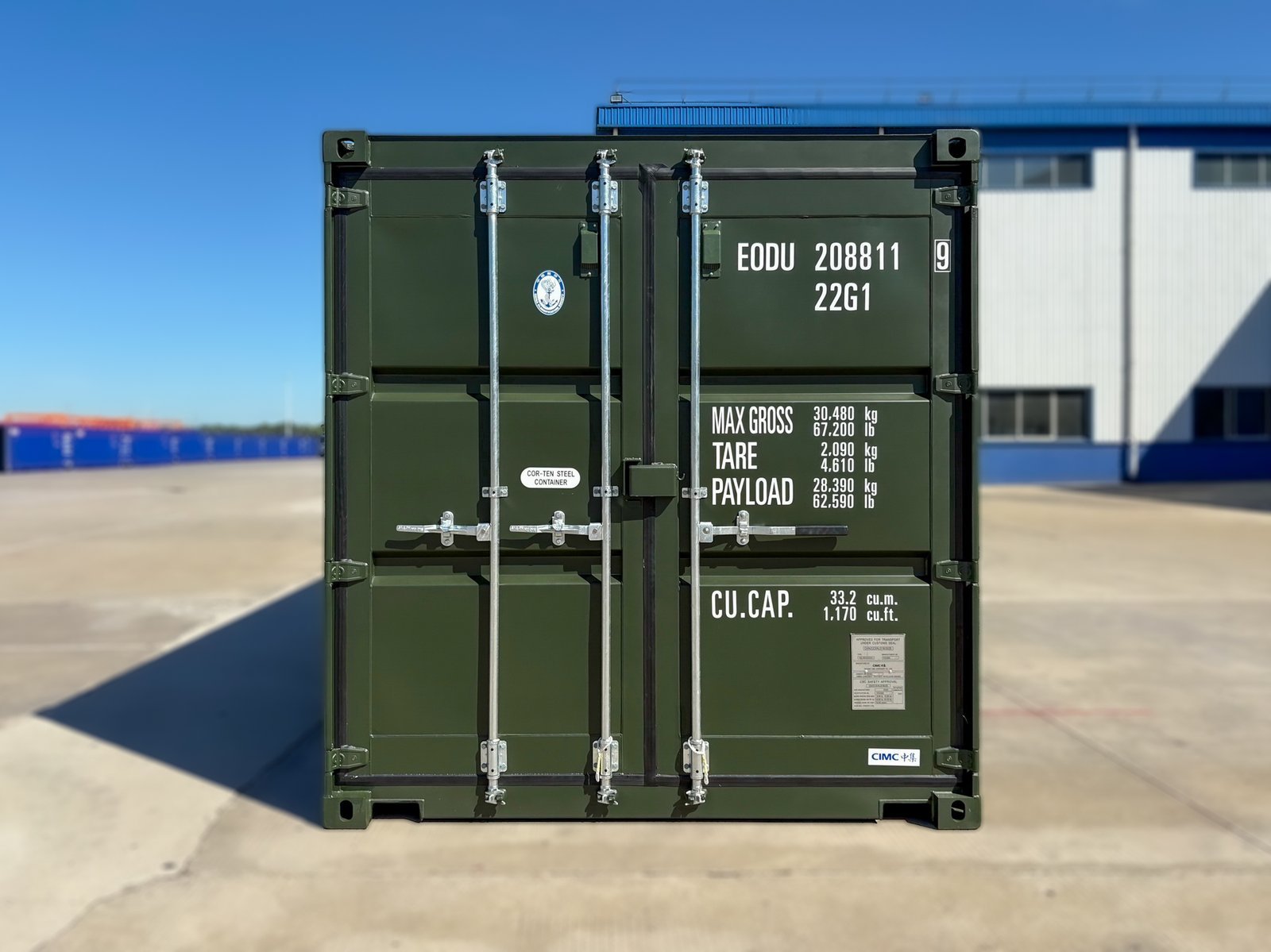 20ft bottle green shipping container | ral6007 20ft bottle green shipping container | ral6007