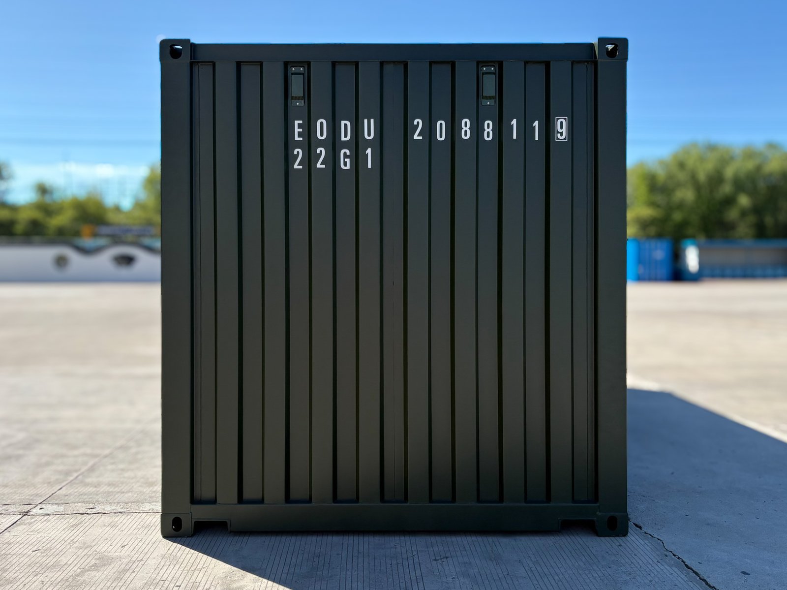 20ft bottle green shipping container | ral6007 20ft bottle green shipping container | ral6007