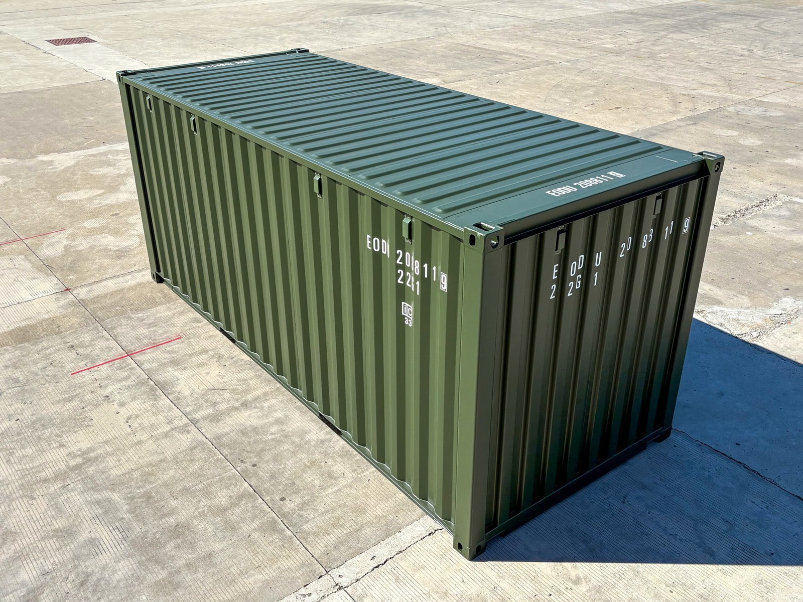 20ft bottle green shipping container | ral6007 20ft bottle green shipping container | ral6007