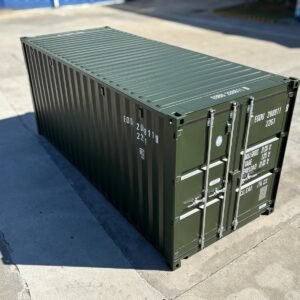 20ft bottle green shipping container | ral6007