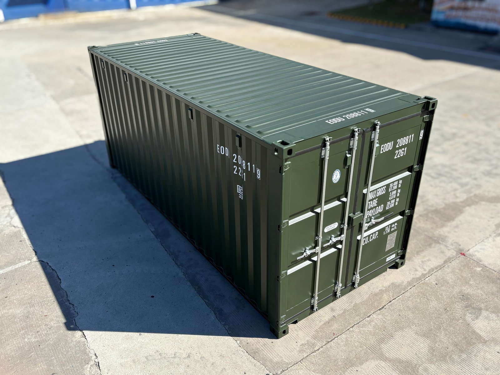 20ft bottle green shipping container | ral6007 20ft bottle green shipping container | ral6007