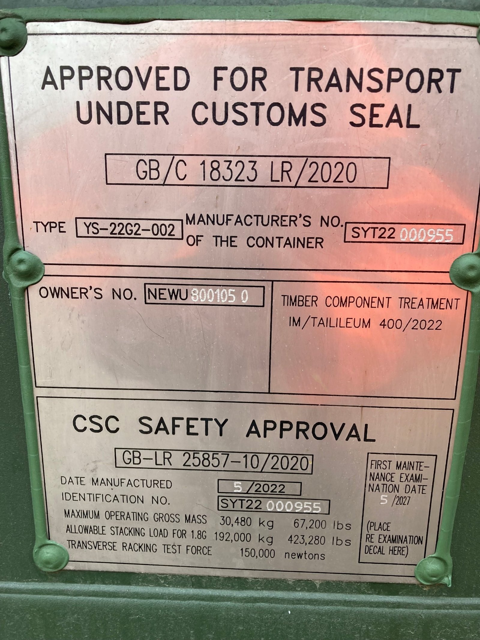 20ft open side container 20ft open side container